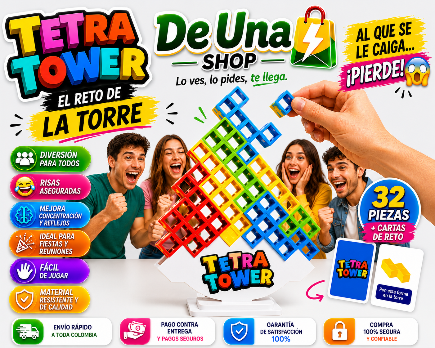 Tetra Tower - Juego de Balanceo