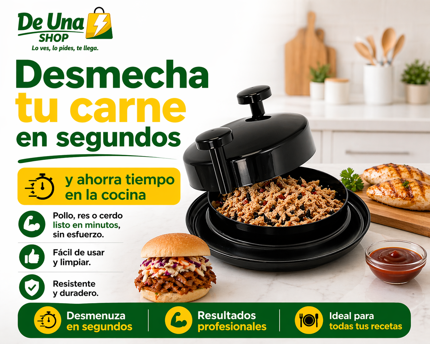Desmechador de Pollo y Carne
