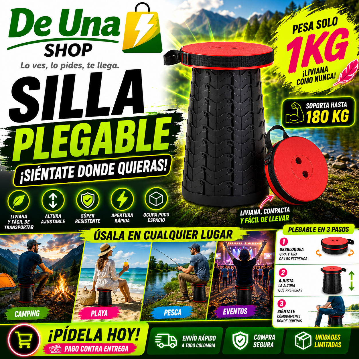 Silla Plegable Portátil