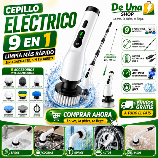 Cepillo de Limpieza Multiusos 9 en 1